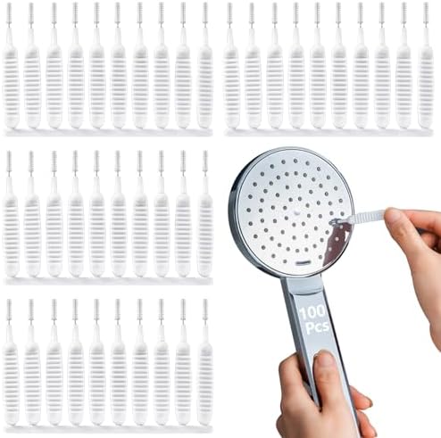 100 Pieces Mini Shower Head Cleaning Brush Multifunctional Gap Hole by Huakaile