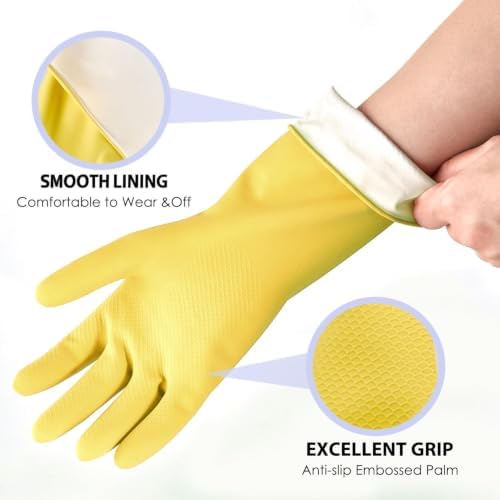 Rubber Kitchen Dishwashing Gloves - Image 2