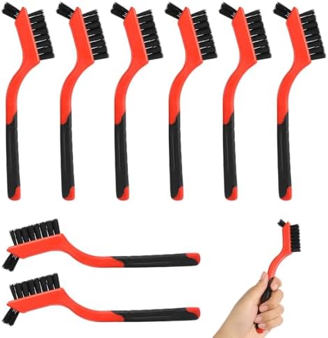 8Pcs Nylon Cleaning Brushes, Bristles Scratch Brush Set, Nylon Bristle Brushes by Unknown