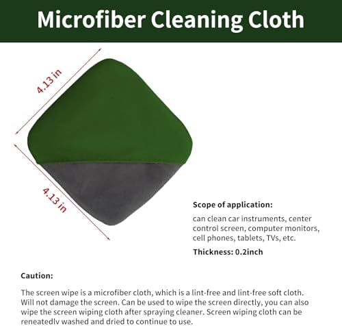 Car Screen Cleaner, 4.72×3.93" Microfiber Auto Screen Cleaning Pad, Reusable - Image 2