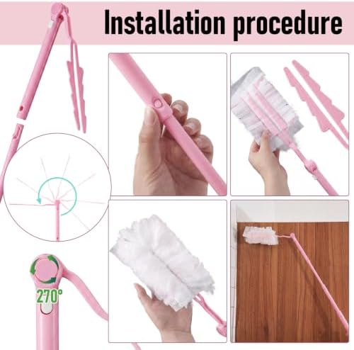 Colingmill 4 Pack Replacement Duster Handles, 3 Ft Extendable - Image 2