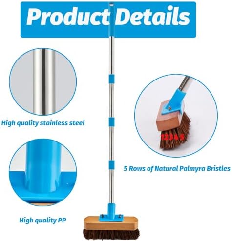 YONILL Floor Scrub Brush with Long Handle - Image 3