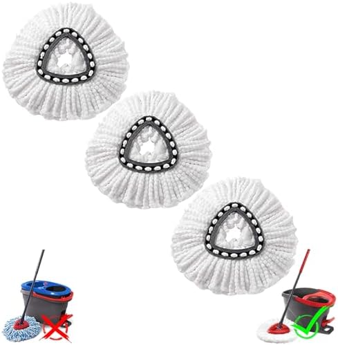3Pcs Spin Mop Refills Compatible by HANDRERLEE