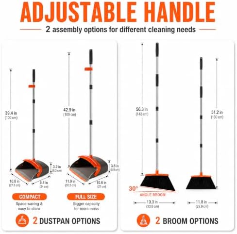 Broom and Dustpan Set, Upgraded Broom - Image 2