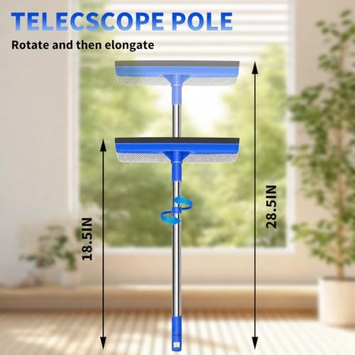 Professional Window Squeegee, 2 in 1 Squeegee Window Cleaner - Image 2
