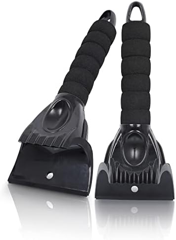 EcoNour Ice Scraper for Car Windshield 2 Pack Cleaning Scraper by EcoNour