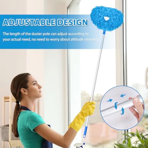 FONUNO Ceiling Fan Cleaner Duster High Ceiling Extended Fan Blade Cleaner - Image 3