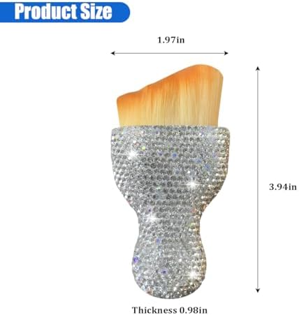Bling Car Detailing Brush, Rhinestones Handle Soft Bristles Vehicle Interior - Image 2