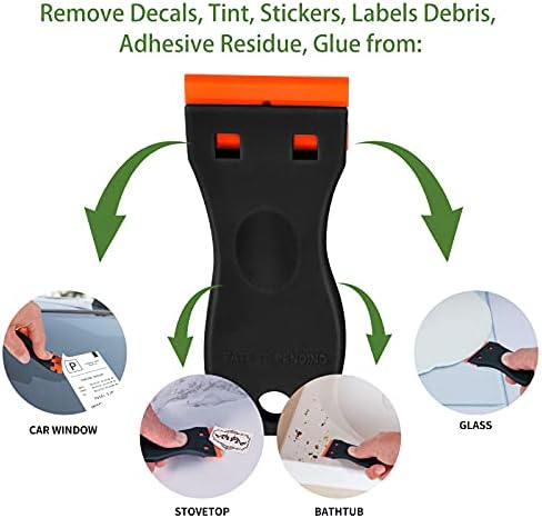Plastic Razor Blade Scraper, 2 Pack Razor Scraper - Image 5