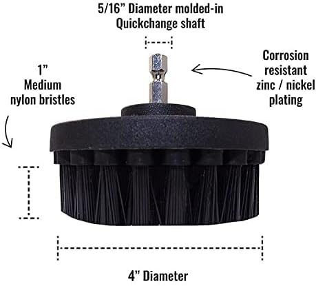 Premium Drill Brush Professional – Ultra-Stiff 4 in Black | Scratch-Free - Image 4