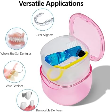 Travel Denture Case Denture Soaking Container - Image 3