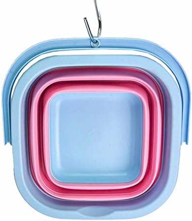 SAMMART Collapsible Rectangular Cleaning Bucket 5L- Foldable Camping Beach Sand - Image 6