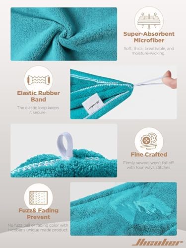 Hicober Microfiber Hair Towel Wrap - Image 3