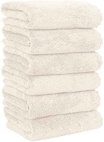 MOONQUEEN 6 Pack Premium Hand Towels by MOONQUEEN
