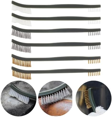 Mini Wire Brush Set, Paint and Dirt Remover, Cleaning Welding Slag and Rust - Image 2