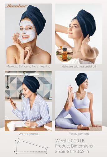 Hicober Microfiber Hair Towel Wrap - Image 5