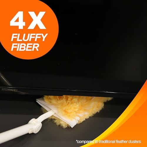 Heavy Duty Multi Surface 360°Heavy Duty 20 Duster Refills & 1 Handle, Compatible - Image 3