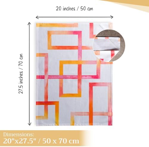 Maison d' Hermine Kitchen Towels Set of 3 Reusable 100% Cotton 27.50" x 20" - Image 4