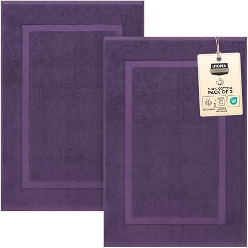 Utopia Towels Cotton Bath Mat, 21x34 in, 2 Pack by UTOPIATOWELS