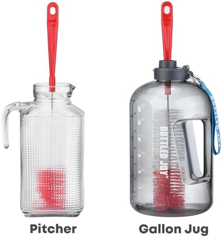 ALINK 16 inch Extra Long Red Bottle Cleaning Brush Cleaner - Image 5