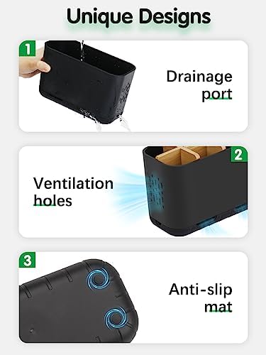 GFWARE Black Toothbrush Holder - Image 4