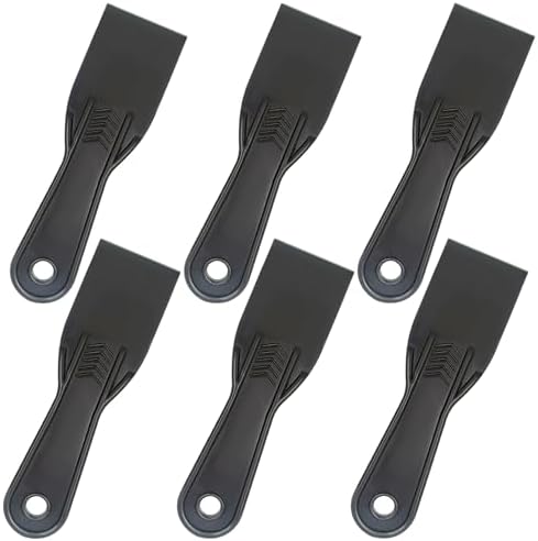 6 Pack Plastic Putty Knife Set, Drywall Repair, Plastering, Wallpaper Removal by Unknown