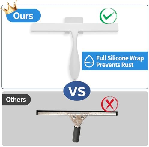 FY&XZH Never Rust Silicone Shower Squeegee - Image 3