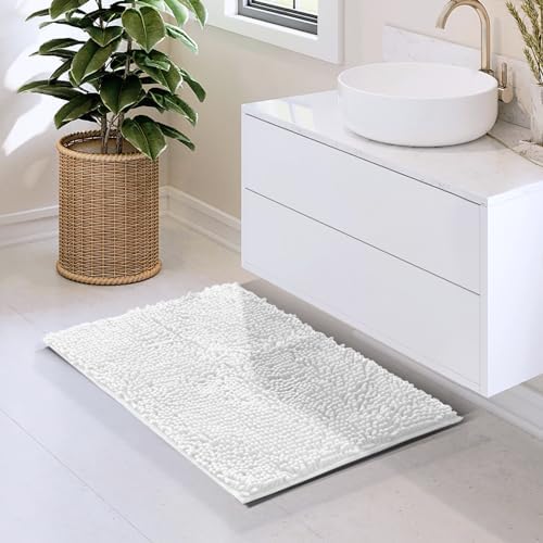 Hearth & Harbor Bathroom Rugs, Chenille Bath Mat - Image 2