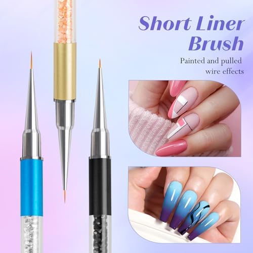 Nail Art Brushes, Nail Design Brushes - Image 4