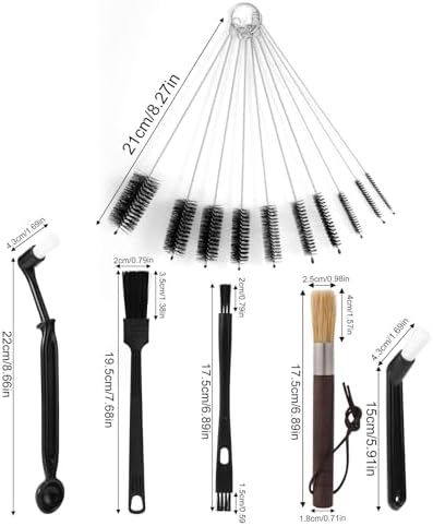 15pcs Coffee Grinder Cleaning Brush Set, Espresso Machine Cleaning Brush Kit - Image 2