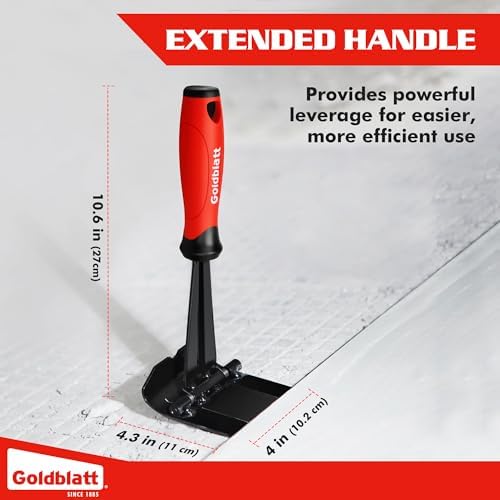 Goldblatt Trim Puller, 4-Inch Tile Removal Tool Baseboard Removal Tool - Image 2