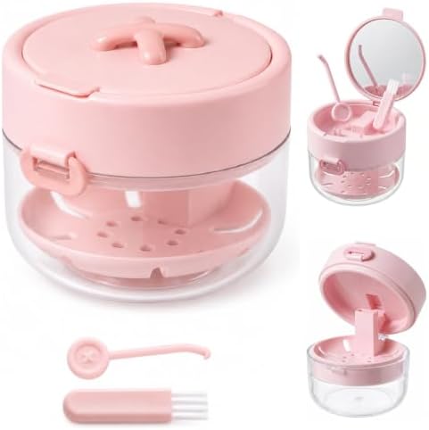3‑in‑1 Retainer Cleaner Case, Leak‑Proof Aligner Storage Box by Unknown