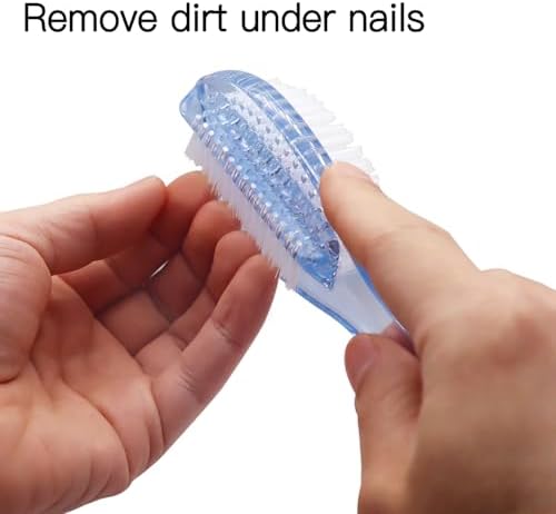 Handle Grip Nail Brush Two Sided Hand Fingernail Cleaning Brush Foot Scrub - Image 3