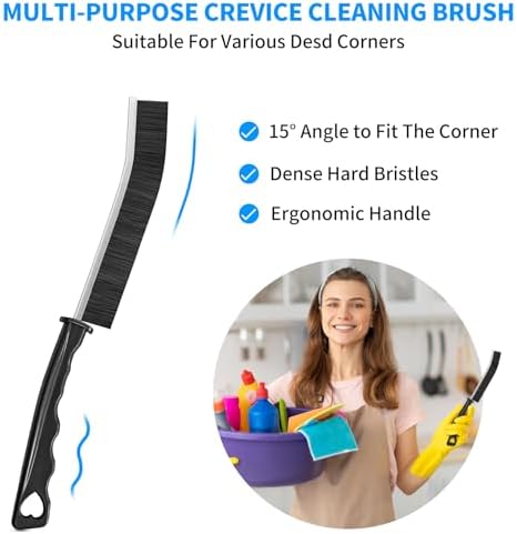 4TH Multi-Purpose Hard Bristle Crevice Cleaning Brush -Deep Cleaning Essential - Image 3