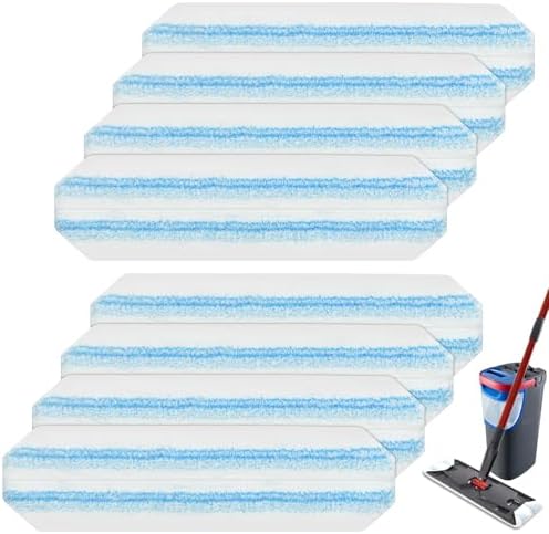 8 Pack Mop Pads Replacements Compatible by GFRED