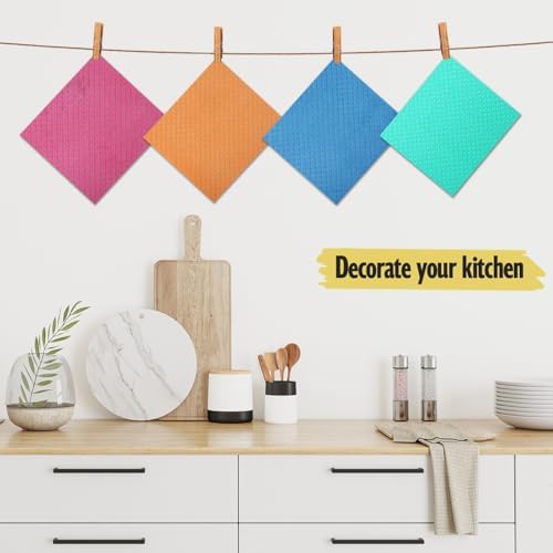 MoLKENE Swedish Dishcloths for Kitchen, 10 Pack Reusable Paper Towels - Image 2