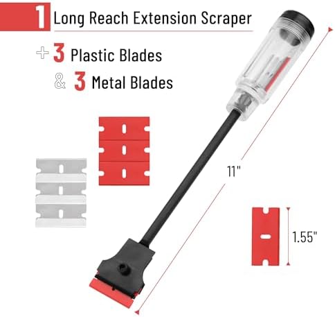 Bates- Long Reach Extension Scraper, 11-Inch Razor Scraper Tool - Image 2