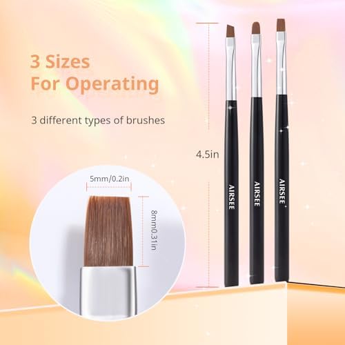 AIRSEE Nail Art Clean Up Brushes - Image 7