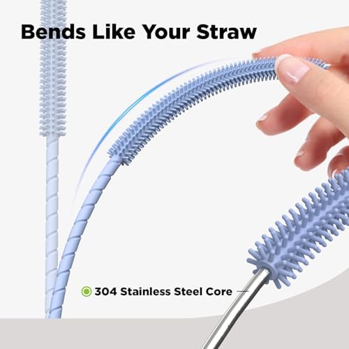 Silicone Straw Cleaner Brush, Fits 6mm & 9mm Straws - Image 5