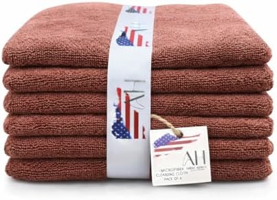 Ameri-Homes Microfiber Cleaning Cloths 12x12 Inch by Ameri-Homes