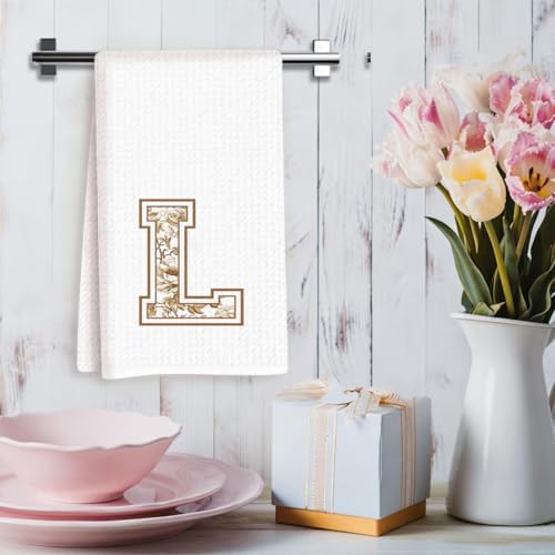 Chinoiserie Initial Kitchen Towels, Personalized Kitchen Towels, Personalized - Image 3