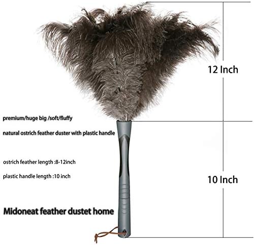 Midoneat Ostrich Feather Duster, Big and Soft and Fluffy Microfiber Duster - Image 2