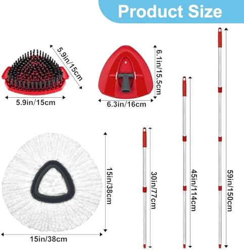 Spin Mop Replacement Head, Base - Image 3