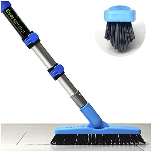 EVERSPROUT 1.5-to-3 Foot Grout Brush Scrubber Pro w/Long Handle Pole | Stiff by EVERSPROUT
