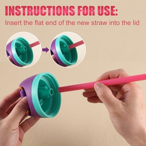 6PCS Replacement Straws for Owala Water Bottle 24 oz 32 oz Accessories - Image 5
