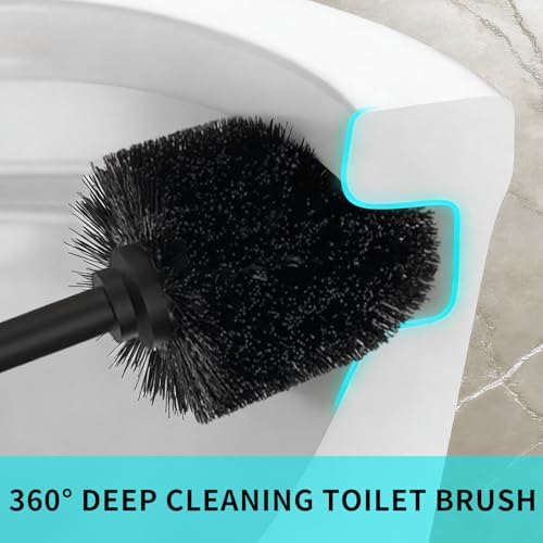 Stainless Steel Toilet Brush and Holder Set, Toilet Bowl Brush and Holder - Image 7