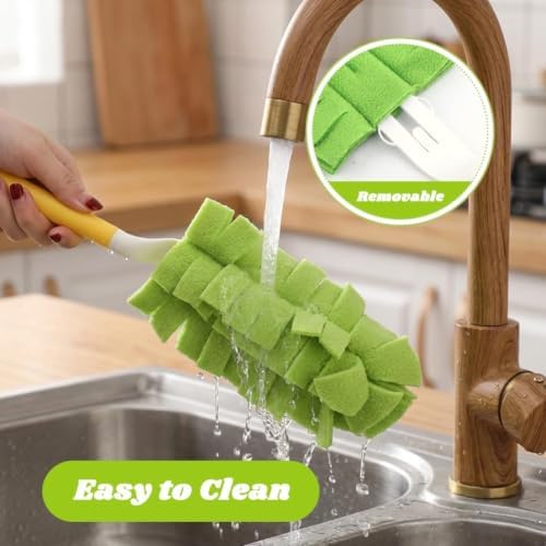 Reusable Duster Refills, 5 Pack 360° Cleaning Pads, Washable Duster Pads - Image 4