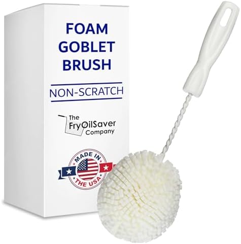 Foam Goblet Wine Glass Cleaner Brush by THEFRYOILSAVERCOMPANY