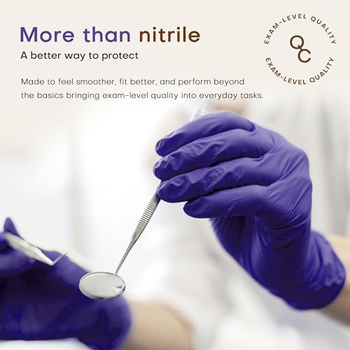 Supmedic SUP Exam Plus® Nitrile Gloves, Powder-Free Disposable Lab Violet - Image 3