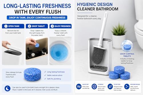 Silicone Toilet Brush and Holder Set - Image 4